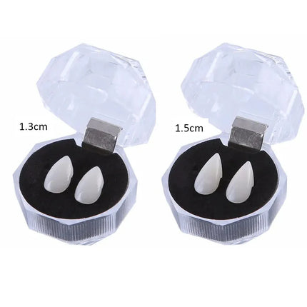 Vampire Teeth Fangs Dentures Props Halloween Costume Props False Teeth Solid Glue Denture Adhesive Halloween Party Decor