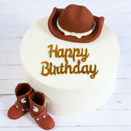 Western Cowboy Hat Boots Ball Cake Decorations Farm Cowboy Themed Party Decorations Baby Shower Decor Birthday Party Cake Topper