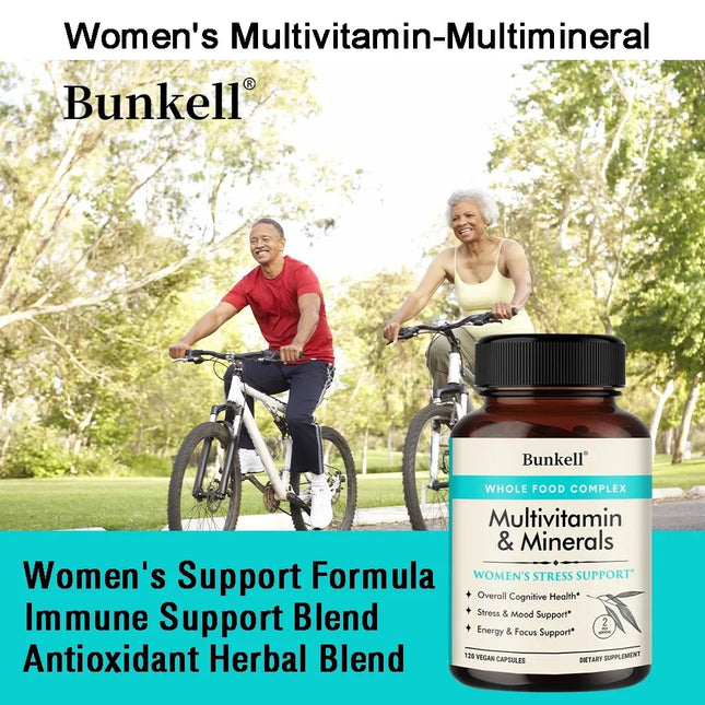 Whole Food Multivitamins, with Multiple Vitamins and Minerals, Emotional Support, Energy and Focus Support for Women