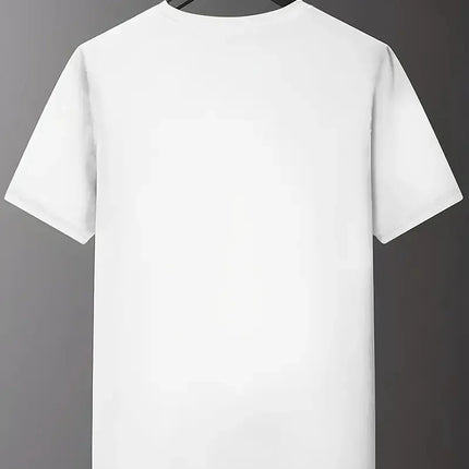 Unisex NY Print Short Sleeve T-Shirt, Casual Loose Crew Neck Soft Tee, Easy Match Daily Street Wear Summer Top for Men Women