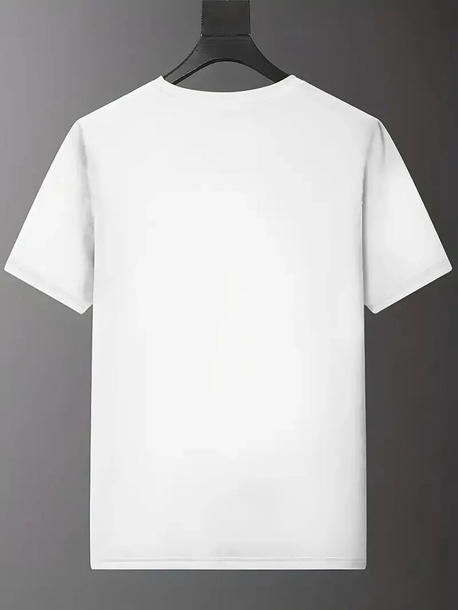 Unisex NY Print Short Sleeve T-Shirt, Casual Loose Crew Neck Soft Tee, Easy Match Daily Street Wear Summer Top for Men Women
