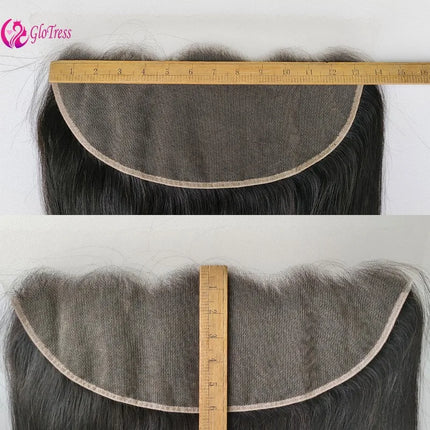 12A 13x6 Transparent Lace Closure Brazilian Virgin Remy Straight Hair 100% Virgin Natural Color Pre Plucked for Black Women