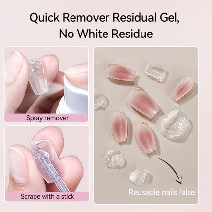 UR SUGAR 55ml Nail Debonder For Solid Tips Gel Spray Nail Tips Remover Liquid False Nails Cleaning Reusable Manicure Nail Supply