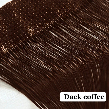 100x200cm Thread Curtains Screen Ribbon String Divider Blind for Living Room Door Wall Window Panel Tassel Curtain