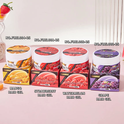 Fruit Flavored Gel Styling Gel, Anti Frizz, Curly Hair, Oil Control, Long-lasting Styling, Suitable for All Hair Types