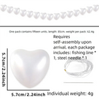 5.7cm Heart 15pcs