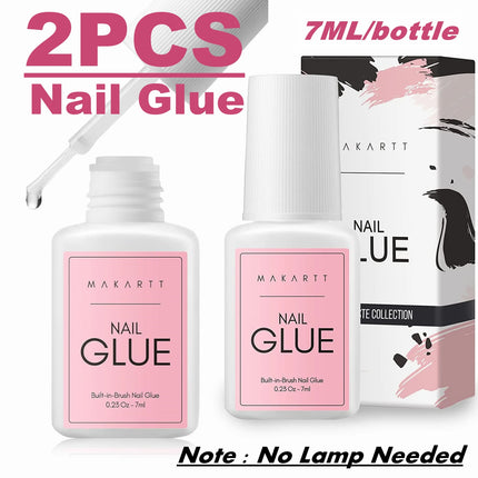 Makartt Nail Glue Remover for Press On Nails, Dissolves in 5 Mins, No Damage No Filing, Gentle Safe for Natural Nails Manicure
