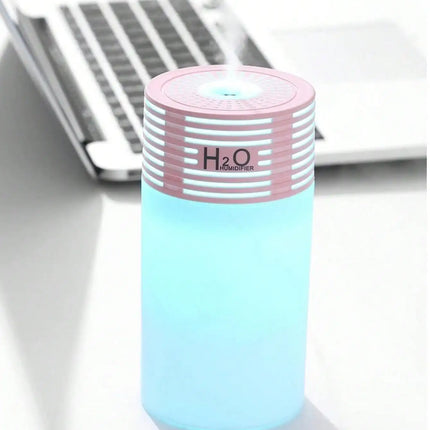 1 Pack 300ml Colorful Mini Humidifier 2 Speeds Auto Shut Off USB Portable for Car Home Large Capacity