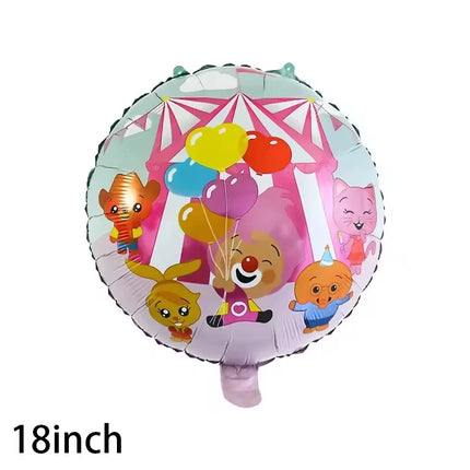 Circus Theme Clown Birthday Party Decoration Tableware Cup Plate Balloon Backdrop Baby Shower Kids Birthday Party Supplies Toy