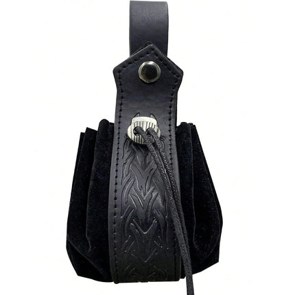 Medieval Viking Waist Bag Retro Drawstring Purse Pouch  Coin Pouch Portable Coin Purse for Renaissance Fairs LARP Cosplay Party