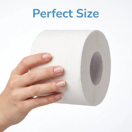 12 Rolls Toilet Paper 4 Ply Ultra Soft 100% Virgin Wood Pulp High Absorbency Biodegradable Household Bathroom Tissue Paper for Home Kitchen Hotel