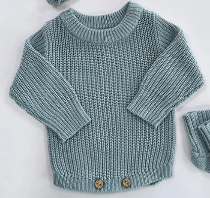 Personalized Embroidered Baby Sweaters Clothes Customization Long Sleeve Knitted Sweatshirt for Boys Girls Birthday Gift