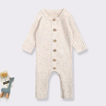 Autumn Winter Korean Style Children Knitted Clothes Newborn Baby Girls Knitted Bodysuits Solid Color Knitting Hooded Jumpsuit