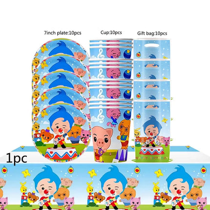 Circus Theme Clown Birthday Party Decoration Tableware Cup Plate Balloon Backdrop Baby Shower Kids Birthday Party Supplies Toy