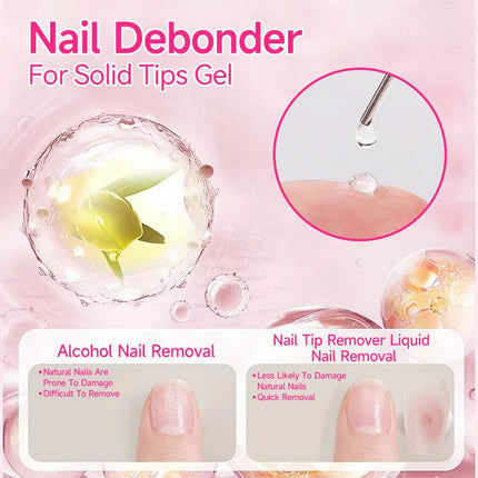 UR SUGAR 15ml Nail Debonder Solid Glue Gel Remover Fast Dissolve Liquid for Fake Tips Press On Nails Manicure False Nails Tool