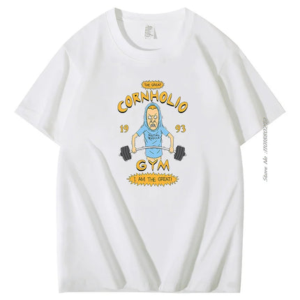 Beavis And Butthead Tshirts Novelty Funny Cartoon Graphic Tshirts Casual Clothing Summer Male Oversized Short Sleeve T-Shirts