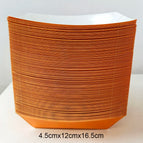orange Food Trays / 48pcs