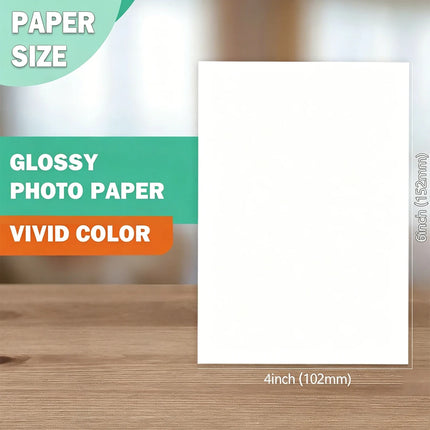 4R Glossy Photo Paper, 4 "X 6" Inkjet Photo Printer Paper, Picture Paper for Photos, Calendars, Brochures, Cards, Menus, 230gsm