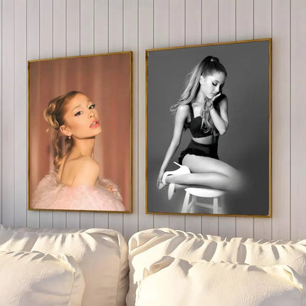 POPULAR Ariana Grandee Poster HD Waterproof Self-Adhesive Wall Art - Versatile Decor for Any Space | Perfect Gift Idea