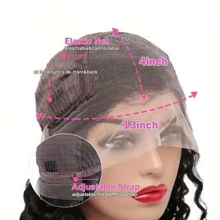 16 Inch Short Straight Bob Human Hair Wig Bone Straight 13X4 HD Invisible Transparent Lace Front Wigs Silky Straight Real Human Hair Pre Cut Pre Plucked With Baby Hair 250% Density Put On And Go Bob Wigs For Women Beginner Fr