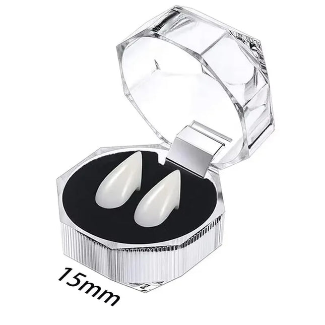 1-5pcs Vampire Teeth Fangs Dentures Props Halloween Costume Props False Teeth Solid Glue Denture Adhesive Halloween Party Decor