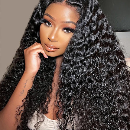 Water Wave Lace Front Wigs Glueless Wig Human Hair Ready To Wear Wigs Brazilian Lace Frontal Human Hair Wigs Pre Cut For Women