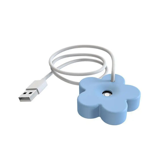 Portable Mini Floral Humidifier Low Noise Auto Power Off Desktop Humidifier For Home Office Bedroom