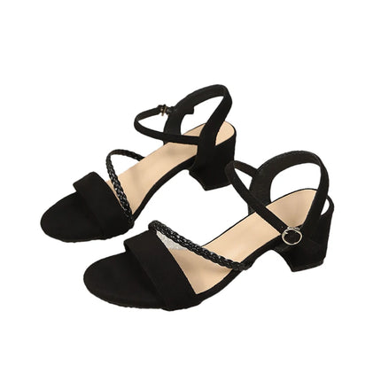 High Heels Sandals Women Chunky Shoes Open Toe Elegant Woman Slippers Fashion Pumps Dress Shoes Sexy Flip Flops Lady
