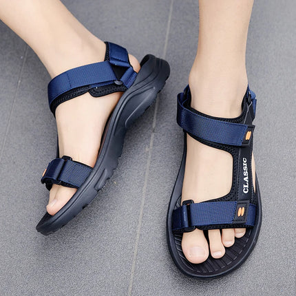 Men Sandals Summer Leisure Beach Holiday Sandals Men Shoes New Outdoor Sneakers Male Retro Comfortable Casual Sandals Men