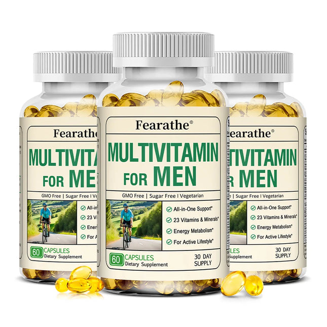 Men's multivitamin, containing 23 vitamins and minerals - boosts immunity, increases energy and stamina