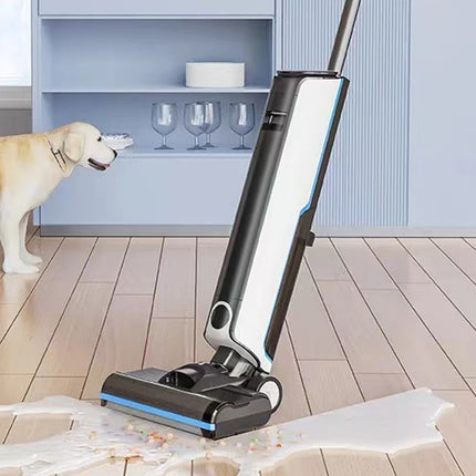 Smart Stain-Removing Floor Scrubber Vacuum & Mop in One Cordless Self-Cleaning Centrifugal Air Drying with Floating Scraper