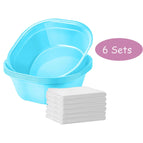6 Sets Blue Basins / Size 4