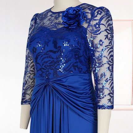 Elegant Women Luxury Party Dresses Sequin Pleated Mermaid Gown Wedding Prom Birthday Dinner Long Dress Ladies Africa Clothing