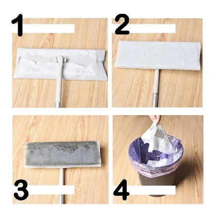 New Arrival Home Electrostatic Dust Collector Mop Set with Foldable Long Handle Disposable Vacuum Paper Household Floor Cleaning