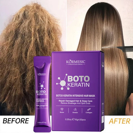 Magical 5 Second Keratin Hair Mask Repair Damage Frizzy Soft Smooth Shiny Hair Deep Moisturize Hair Treat Repair Hair Care Mask