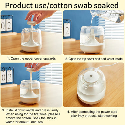 Mini humidifier Small household large capacity spray aromatherapy machine USB humidifier 7 color light mute operation