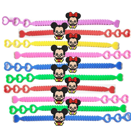 Minnie Birthday Party Decoration Banner Candy Boxes Keychain Minnie Donald Duck Triangle Pennant Flag Streamer Favor Bags Gifts