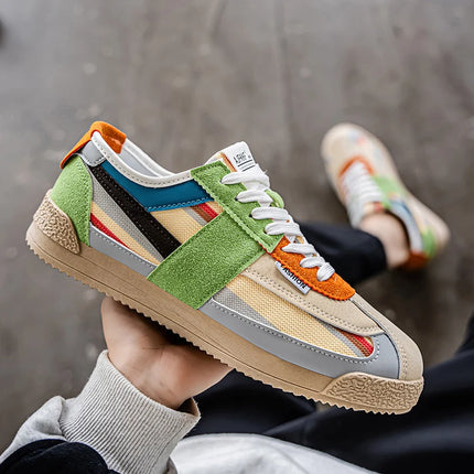 [Men's Skate Sneakers] Sneakers - Men's New Spring/Autumn Skate Shoes - Classic and Versatile - Fashionable and Trendy - Suitable for Daily Wear and Outdoor Leisure - Ideal as Birthday Gifts, Christmas Gifts, and Halloween Gi