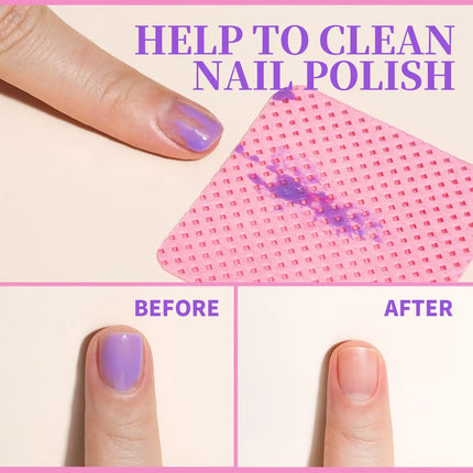 100/600Pcs Lint Free Nail Wipes Eyelash Glue Wipes Nail Polish Remover Pads Gel Nail Cleansing Wipes Suitable for Home Use