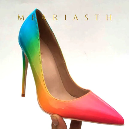 Black patent leather red soled high heels for women 2025 new professional temperament pointed shallow mouth sexy single shoes