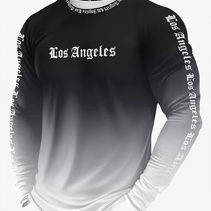 2025 3D USA American Flag Printed Men's Long-Sleeved T-Shirt Daily Warm-Up Men's Shirt For Autumn/Winter Street Fashion T-Shirt
