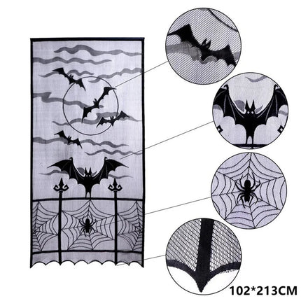 Halloween Decorations Kit Halloween Spiderweb Tablecloth Runner Fireplace Scarf Lace Spiderweb Tablecloth Halloween Party Decor