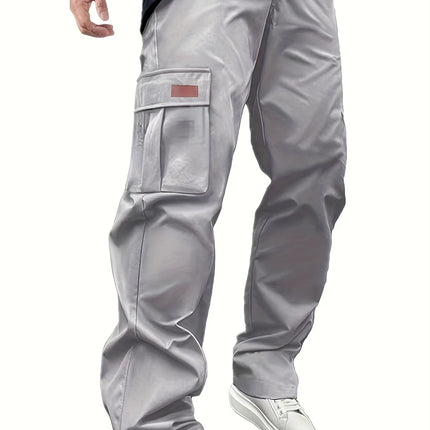 2026 Amazon Summer New Men's Work Pants European and American Independent Station Drawstring Multi Pocket Casual Pants