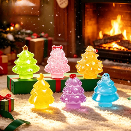 100pcs Wholesale Mini 3D Christmas Tree Resin Charms DIY for Keychain Jewelry Home Desktop Oranment Dollhouse Accessories