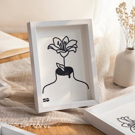 Nordic Style Picture Frame 5/6/7/8 Inches Photo Frame for Tabletop Display Wedding Baby Family Portraits Home Office Decoration
