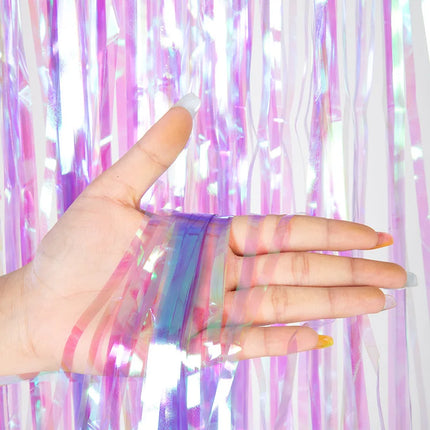 Cheap Tinsel Foil Fringe Curtains Backdropfor for Photo Booth Wedding Graduations Birthday Christmas Event Party Supplies