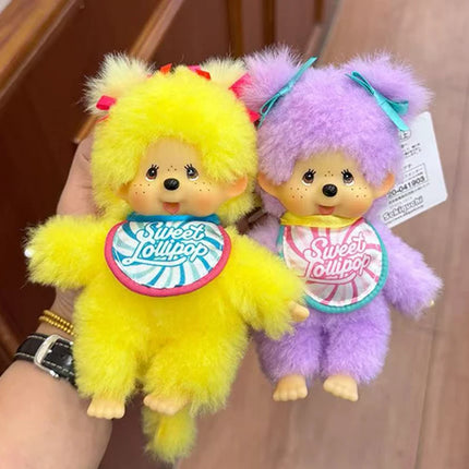 Cute Monchhichi Baby Doll Keychain Birthday Party Gift Monchhichi Hanging Pendant Doll for Bags Cartoon Monkey Pendant
