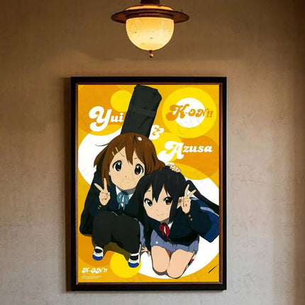 Anime Kawaii Girl K-On Cute Poster HD art sticky wall waterproof home living room bedroom bar aesthetic decoration