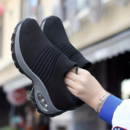 Non Slip Work Shoes Women, Slip On Sneakers Women,Work Shoes Walking Gym Nurse Mesh Casual Fashion Sneakers Comfort Breathable Lightweight