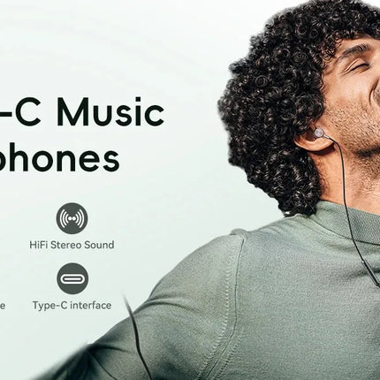 EARDECO Bass Wired Earphone Gaming Earbuds 3.5mm/typec Wired Headphones Stereo Noise Reduction Headphone Auriculares with mic